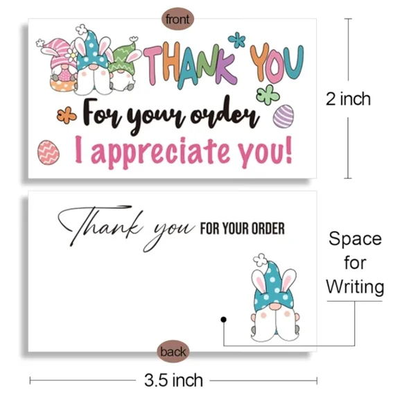 25 Easter Gnomes Business Cards - Picture 2 of 3